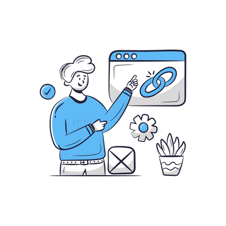 SEO Backlinks Illustrations